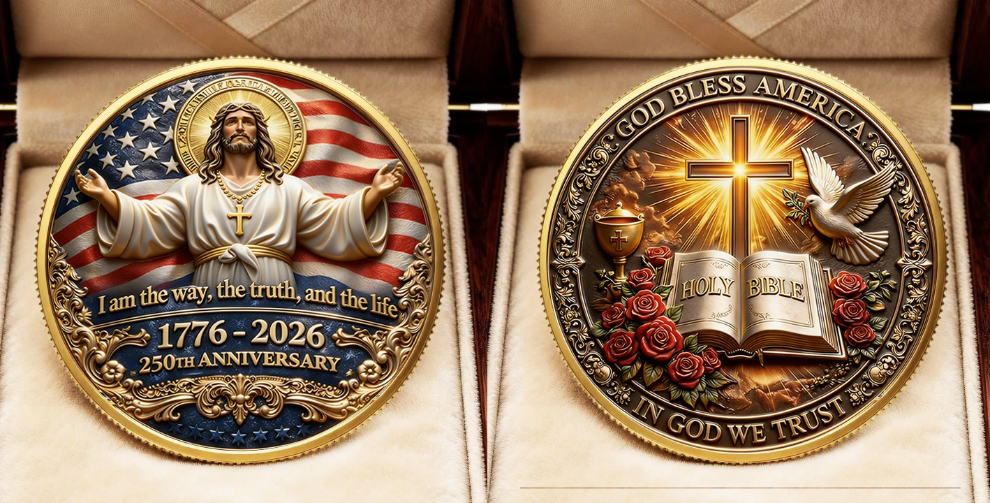 🏆LAST DAY 60% OFF - ✝️ Faith & Freedom Anniversary Coin-LIN