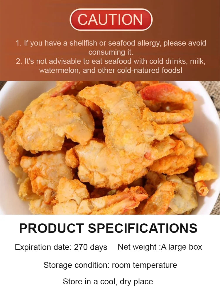 Alaskan Snow Crab Crisps – Ready-to-Eat High-Protein Seafood Snack-8WX