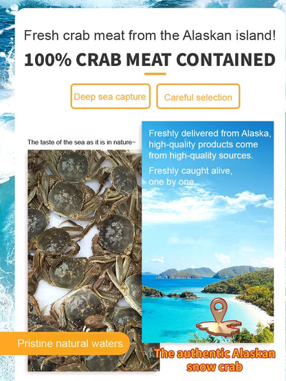 Alaskan Snow Crab Crisps – Ready-to-Eat High-Protein Seafood Snack-8WX