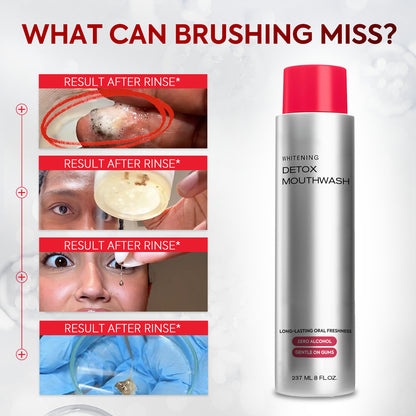 Advanced Stain-LiftingWhitening Mouthwash: VisibleDebris Removal & Fresh Breath-HS