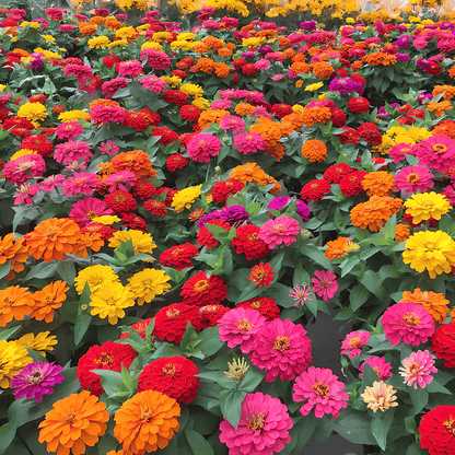 🌺Last Day clearance🌺Double Zinnia Mixed Color Seeds and deer-resistant! 🦌-ZQ
