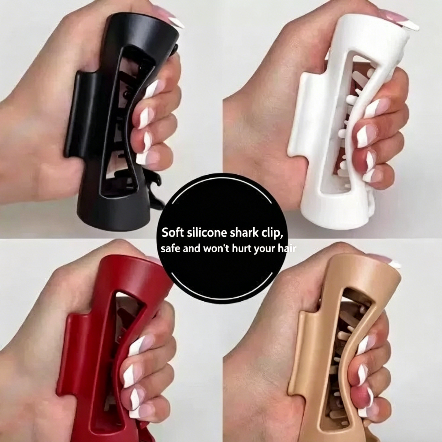 Soft Silicone Anti-Slip Hair Grips, New Design Durable Non-Breakable Styling Accessories-LIN