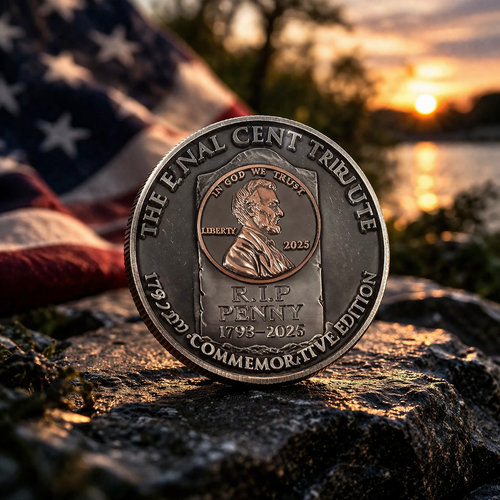 The Last Penny Commemorative Challenge Coin – Final Cent Tribute 1793–2025 Limited Edition-YAO