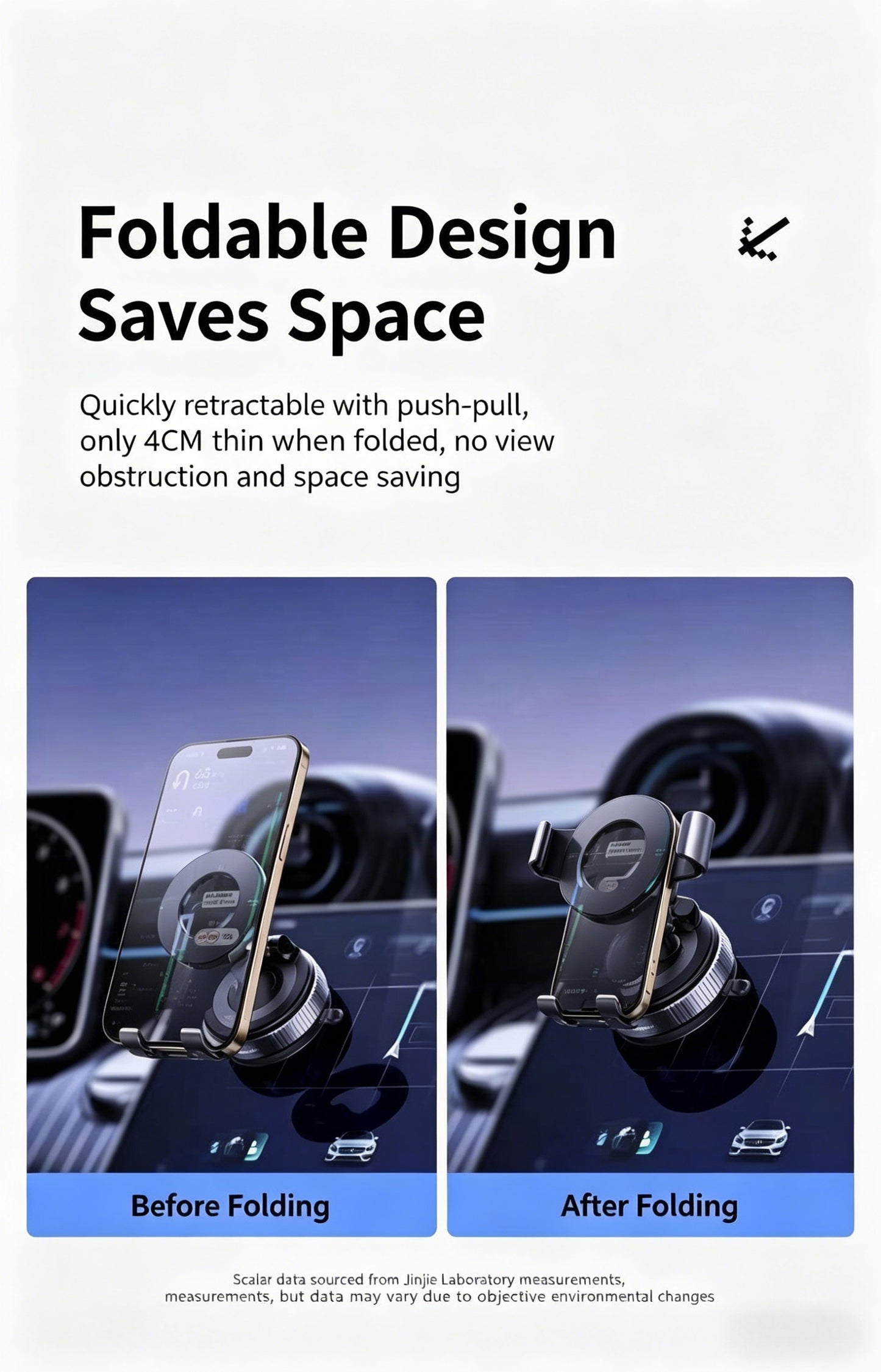 360° Adjustable Vacuum Magnetic Phone Holder, Suction Cup Phone Mount for Magsafe, Portable Cell Phone Holder for Car,Makeup/Gym/Mirror, Fit for All iphone iphone 12 and above-LIN