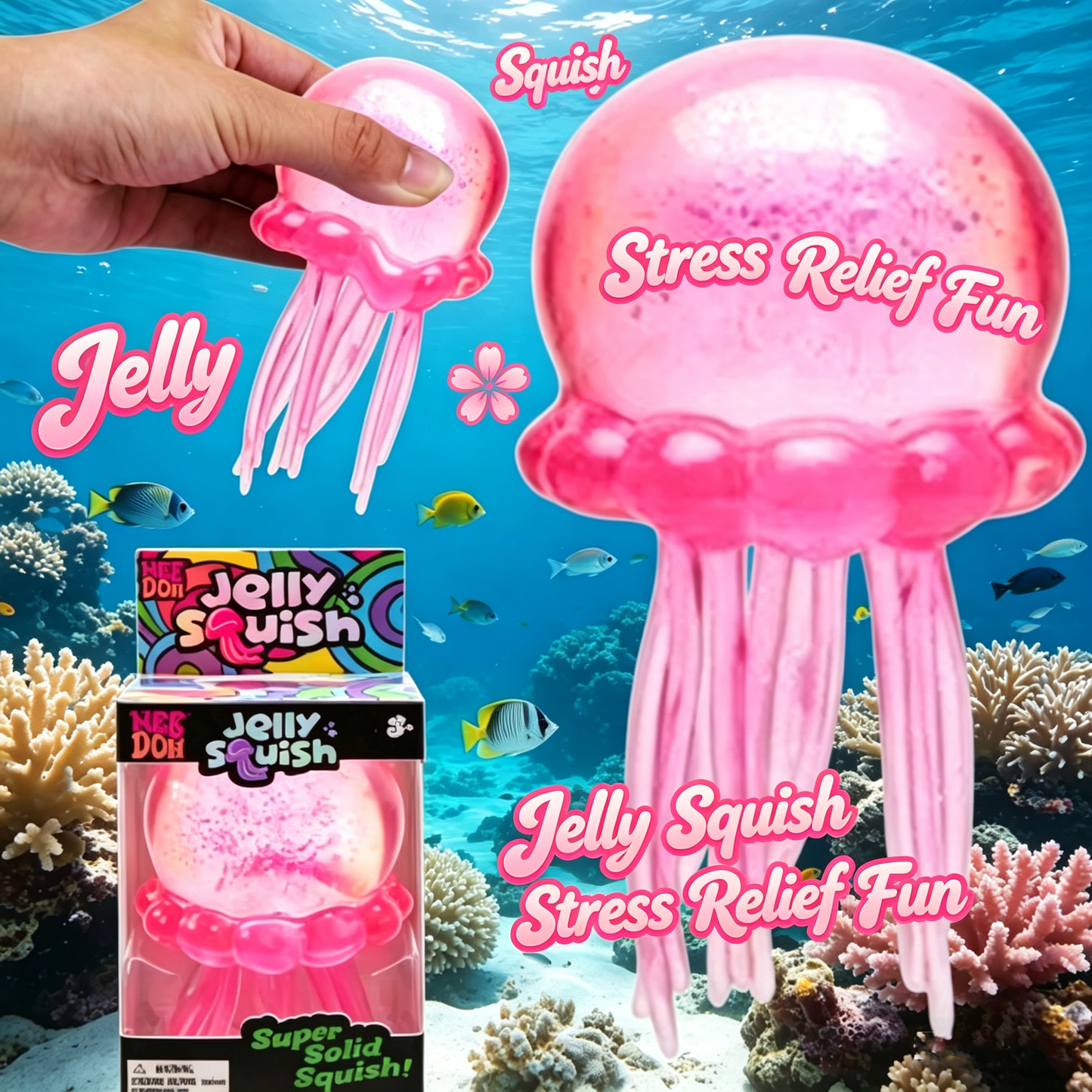 Soft gel-filled sensory squeezing toys, elastic and stretchable soft balls, Great for desk, travel, and gifting-8ZP
