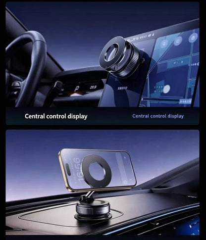 360° Adjustable Vacuum Magnetic Phone Holder, Suction Cup Phone Mount for Magsafe, Portable Cell Phone Holder for Car,Makeup/Gym/Mirror, Fit for All iphone iphone 12 and above-LIN