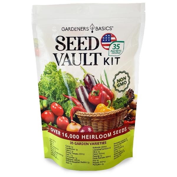 35-Variety Vegetable Seed Vault Kit – Heirloom Seeds for Home Gardening-YAO