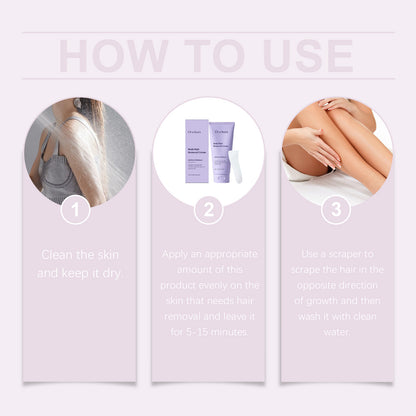 OceAura Body Hair Removal Cream, Gentle Body Hair Removal Hand Hair Leg Hair Cleansing Hair Removal Cream For Men And Women-HS