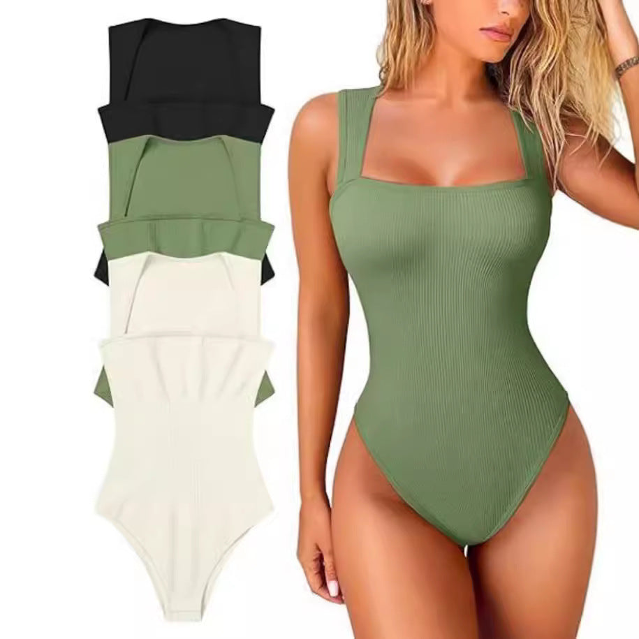 ✨Sleeveless Tummy Control Tank Tops Bodysuits - Coffee / S / ⚡Super fast delivery ⚡On Sale & Quick Ship-ZQ