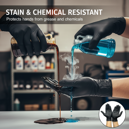 ⚡Today's Flash Sale 50% off🎁MultiGuard™ Nitrile Pro Gloves – Heavy Duty, Slip & Stain Resistant, Scratch Resistant