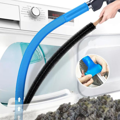 Sealegend Dryer Vent Cleaner kit Dryer Vacuum Hose Attachment with Stretch Universal Connector, Dryer Vent Cleaning Tool Vacuum Hose Lint Remover, Blue-8ZP