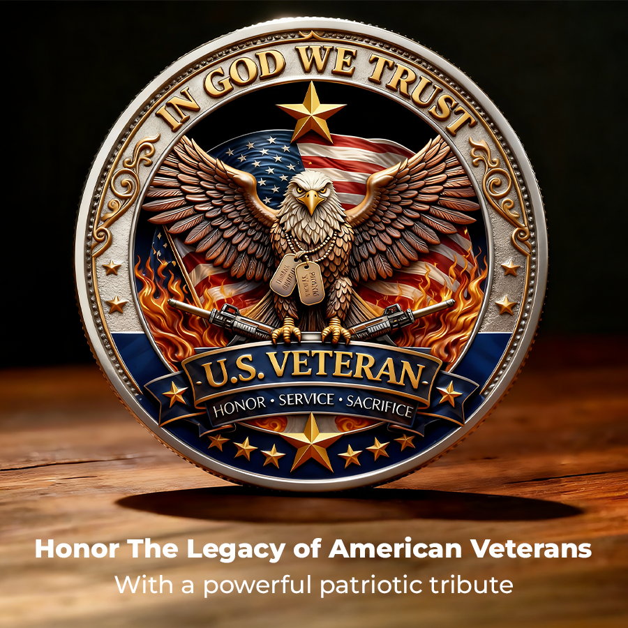 🔥Last Day 50% OFF🔥 250 Years of Freedom Veteran Tribute Coin-AJZ