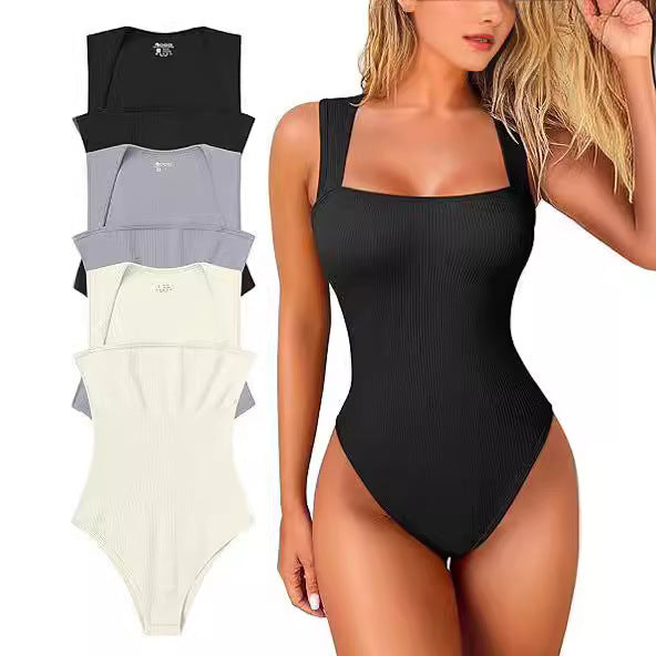 ✨Sleeveless Tummy Control Tank Tops Bodysuits - Coffee / S / ⚡Super fast delivery ⚡On Sale & Quick Ship-ZQ
