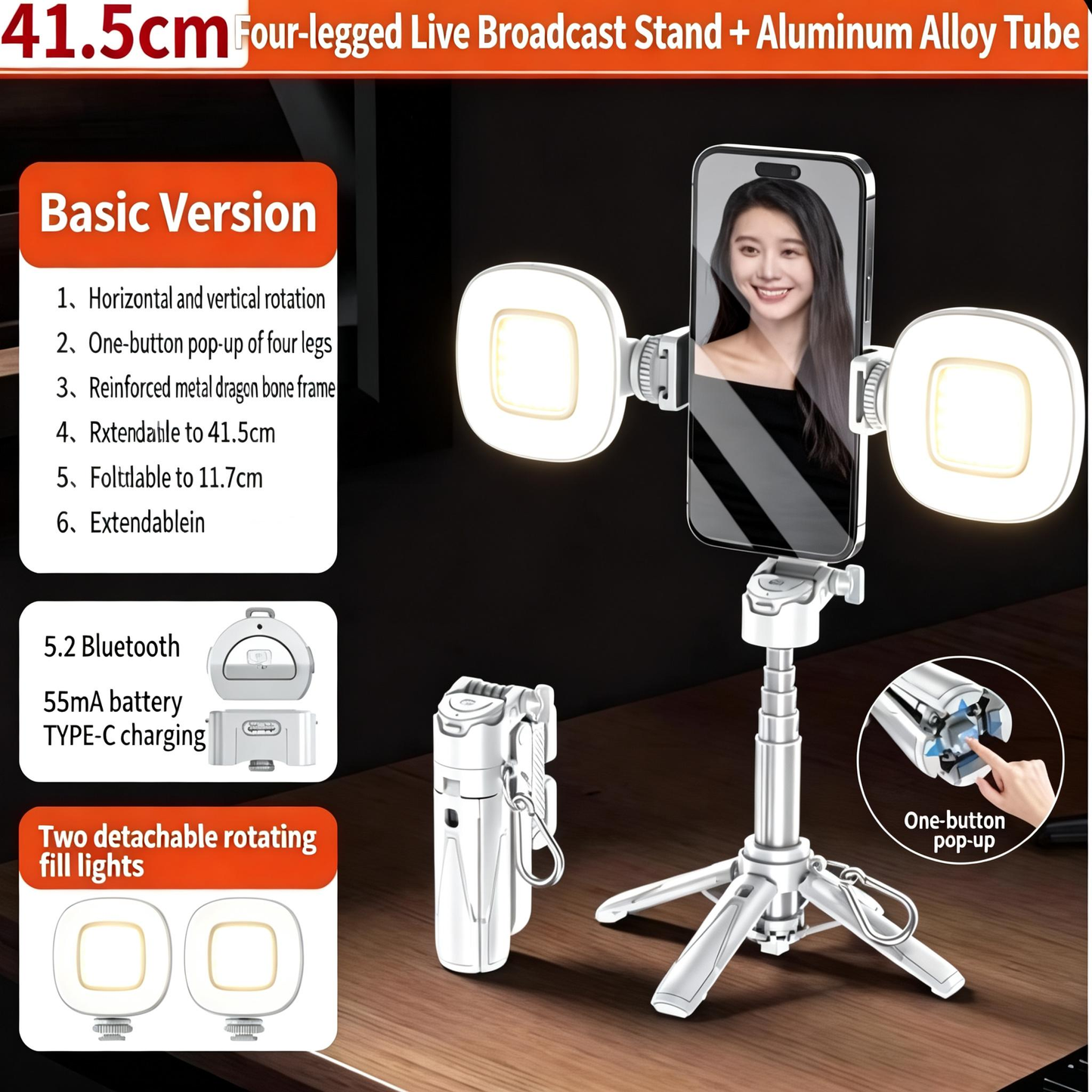 Ultra-mini Foldable Selfie Stick-ZQ