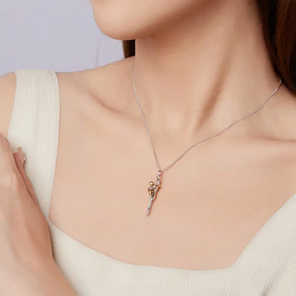 Forever Hug Necklace  A meaningful gift symbolizing unconditional love between mother and child-8WX