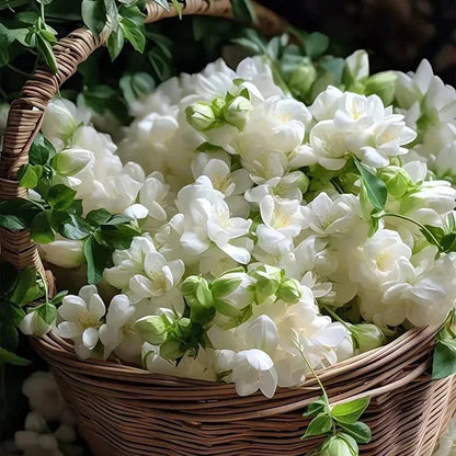 Double Petal Jasmine Seeds | Fragrant Blooms All Year | Easy-to-Grow for Balcony & Garden | Ornamental Flower Seeds-AJZ