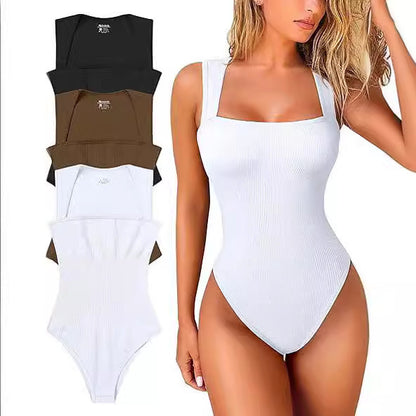 ✨Sleeveless Tummy Control Tank Tops Bodysuits - Coffee / S / ⚡Super fast delivery ⚡On Sale & Quick Ship-ZQ