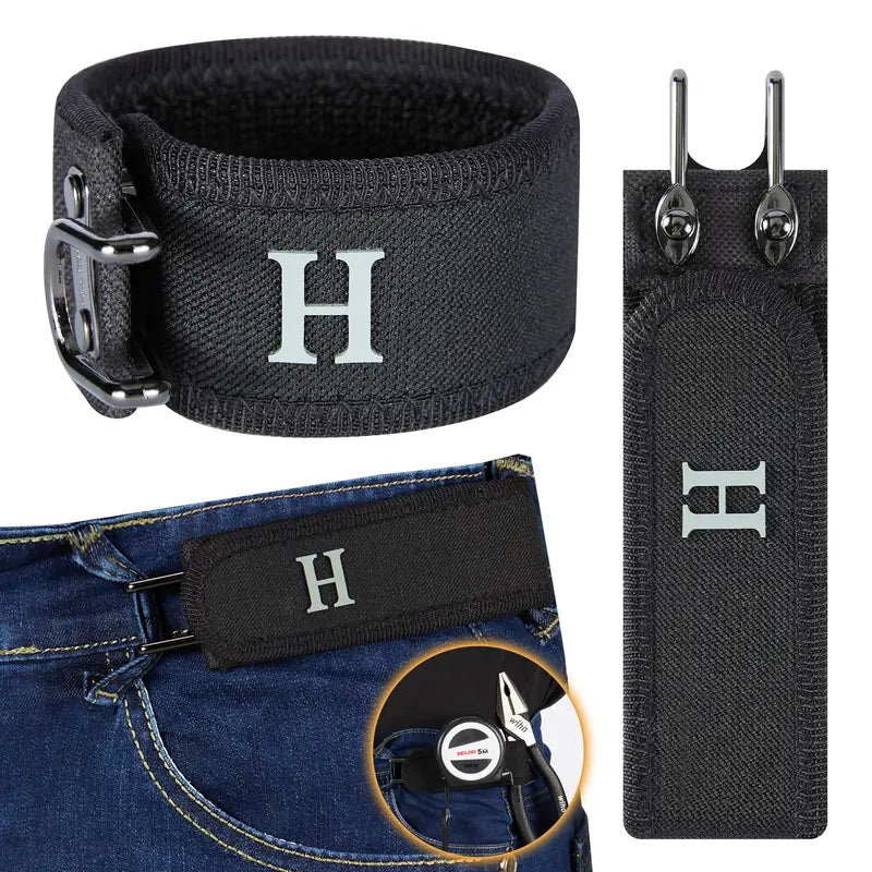 HAILTH Tactical Metal Hook Elastic Belt (Unisex) - Patented No - Buckle Invisible Design | Soft Adjustable Side-8ZP