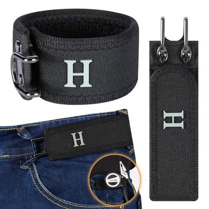 HAILTH Tactical Metal Hook Elastic Belt (Unisex) - Patented No - Buckle Invisible Design | Soft Adjustable Side-8ZP