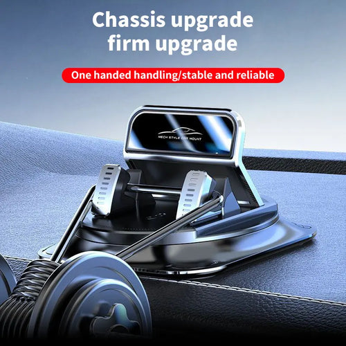 Car phone holder 360 degree rotation, suitablefor car navigation in-car dashboard, horizontaland vertica screen adjustment angle,suctioncup fixed non-slip mobile phone holdersuitable for iPhone and Android-8WX