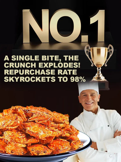 Alaskan Snow Crab Crisps – Ready-to-Eat High-Protein Seafood Snack-8WX