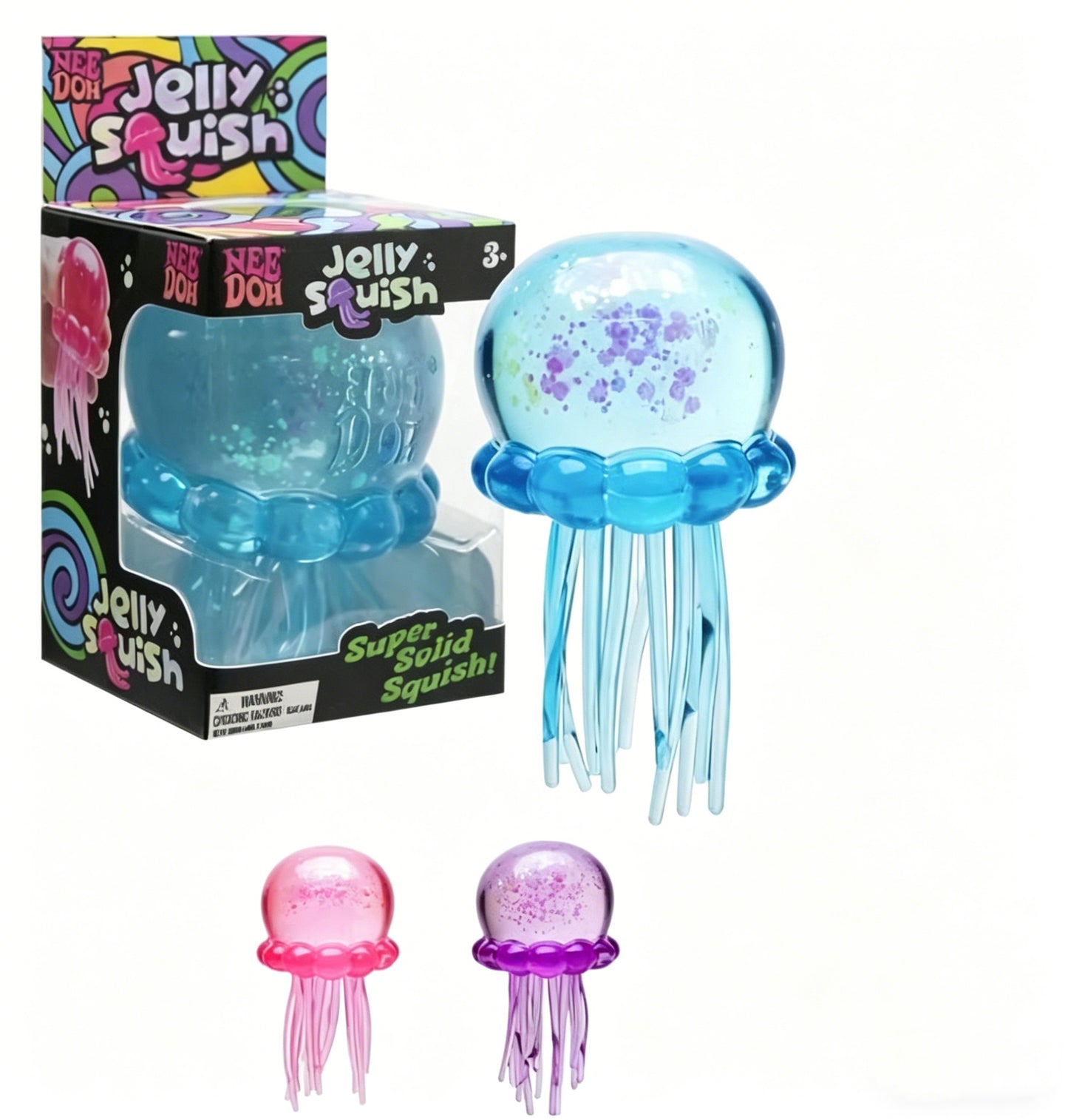 Soft Gel Filled Sensory Squeeze Toy, Stretchy Elastic Squishy Stress Relief Ball, Calming Anxiety Reducing Hand Fidget, Cute Relaxing Jelly Texture, Fun Portable Handheld Squeeze Toy Gift for All Ages-LIN