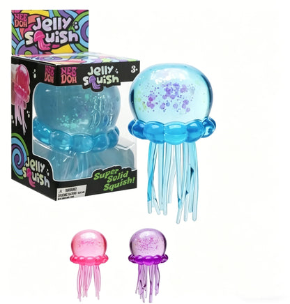 Soft Gel Filled Sensory Squeeze Toy, Stretchy Elastic Squishy Stress Relief Ball, Calming Anxiety Reducing Hand Fidget, Cute Relaxing Jelly Texture, Fun Portable Handheld Squeeze Toy Gift for All Ages-LIN