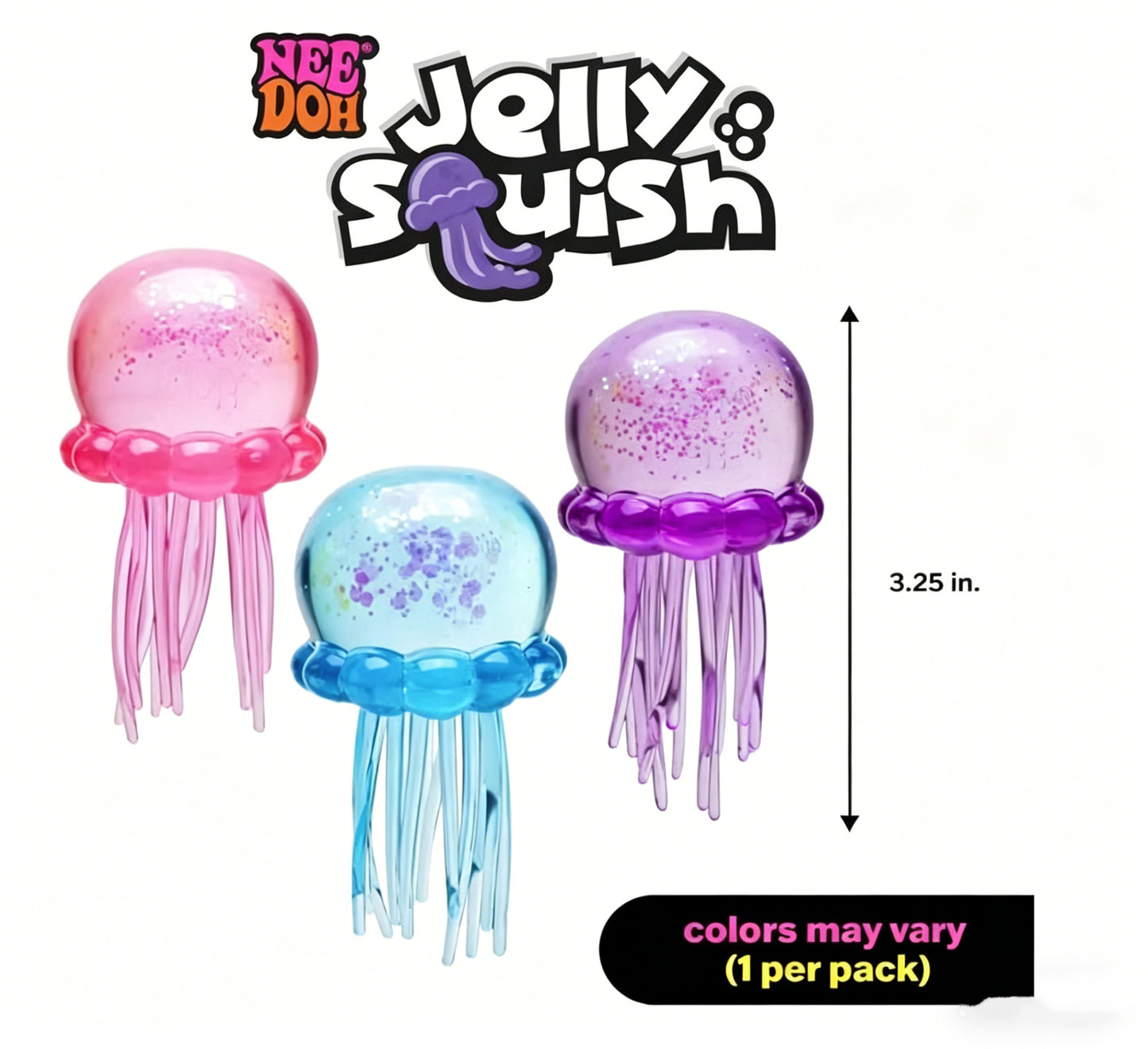Soft Gel Filled Sensory Squeeze Toy, Stretchy Elastic Squishy Stress Relief Ball, Calming Anxiety Reducing Hand Fidget, Cute Relaxing Jelly Texture, Fun Portable Handheld Squeeze Toy Gift for All Ages-LIN