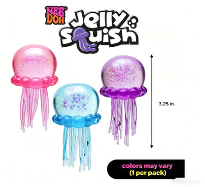 Soft Gel Filled Sensory Squeeze Toy, Stretchy Elastic Squishy Stress Relief Ball, Calming Anxiety Reducing Hand Fidget, Cute Relaxing Jelly Texture, Fun Portable Handheld Squeeze Toy Gift for All Ages-LIN