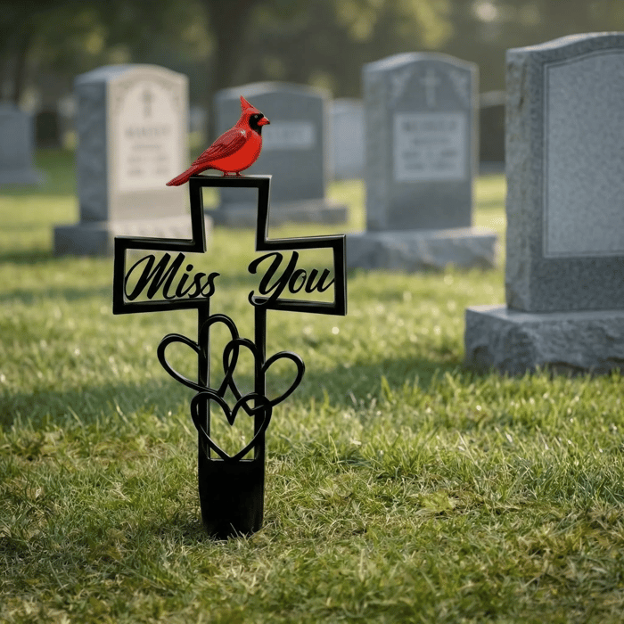 🐦LAST DAY 49% OFF -💖Metal Cemetery Memorial Plaque for Remembrance✝️-HS