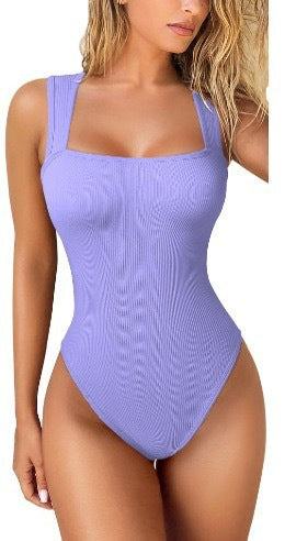 ✨Sleeveless Tummy Control Tank Tops Bodysuits - Coffee / S / ⚡Super fast delivery ⚡On Sale & Quick Ship-ZQ