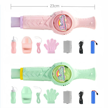 Mist Bubble Machine for Kids – Elastic Bubble Fog Wand, Smoke Bubble Sword, Interactive STEM Toy with Lights & Music, Parent-Child Fun, Outdoor Summer Play, Birthday Gift for Boys & Girls-ZQ