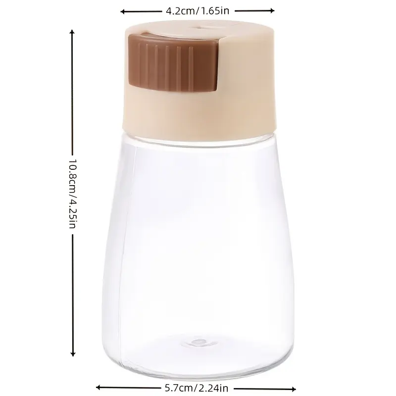Salt control jar - Seasoning jar - Powder spice bottle - Precise measurement seasoning jar - Suitable for storage and preservation in kitchen furniture - Sealed and moisture-proof seasoning bottle for measuring salt seasoning box salt-LIN