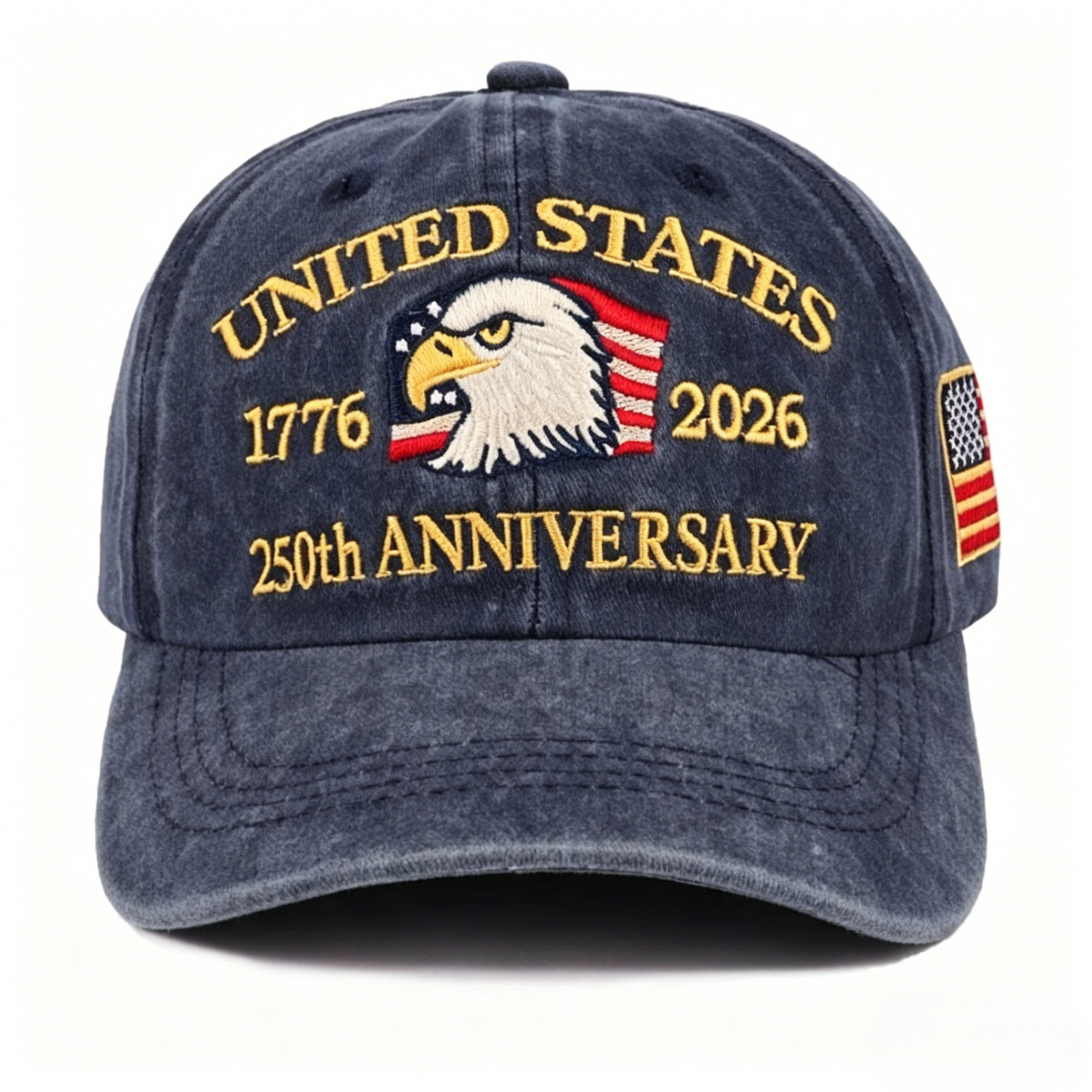 Bald Eagle United States Of America 250th Anniversary Embroidered Cap-HS