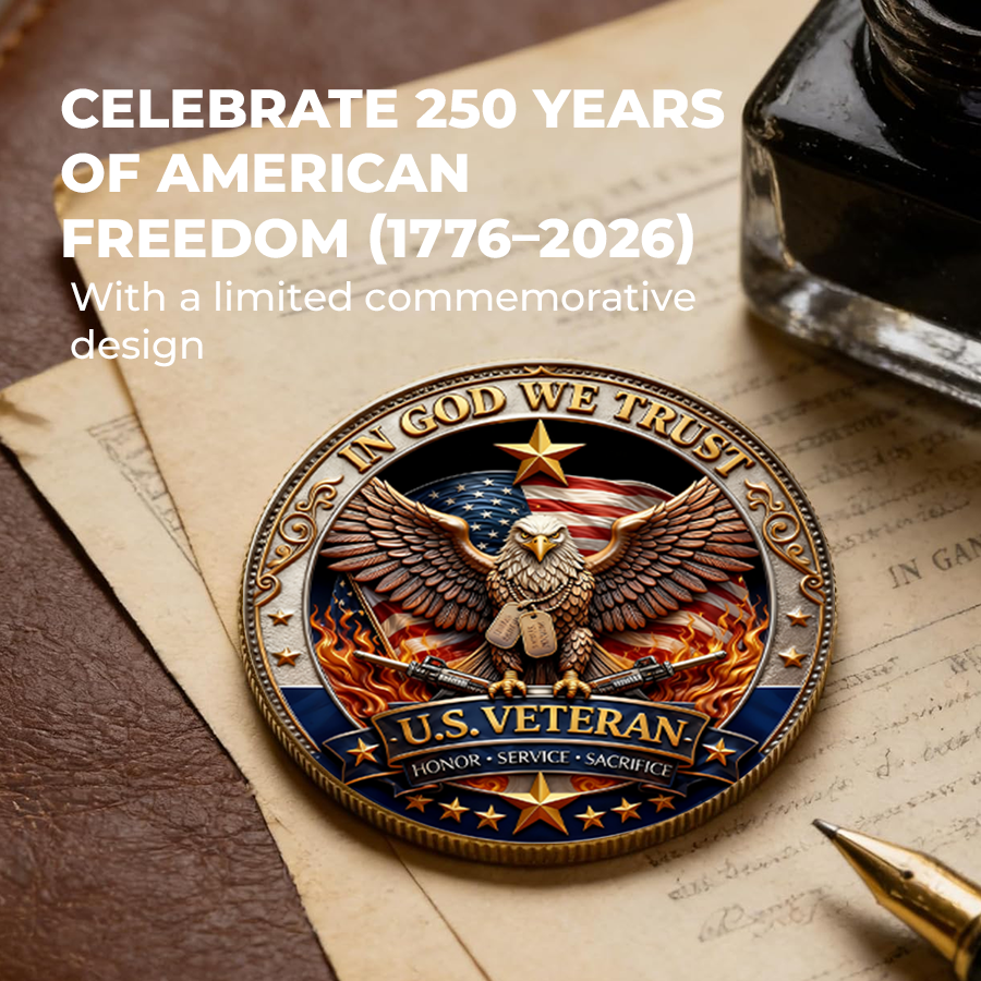 🔥Last Day 50% OFF🔥 250 Years of Freedom Veteran Tribute Coin-AJZ