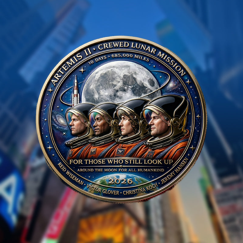 👩🏻‍🚀A TRIBUTE TO THE EXPLORERS - 🚀Artemis II Lunar Legacy Commemorative Coin🌙-HS