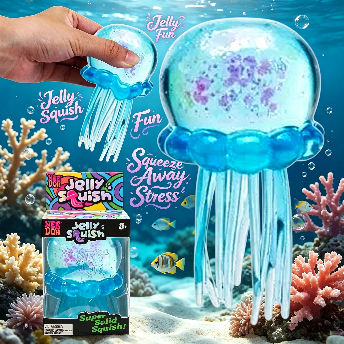 Soft gel-filled sensory squeezing toys, elastic and stretchable soft balls, Great for desk, travel, and gifting-8ZP