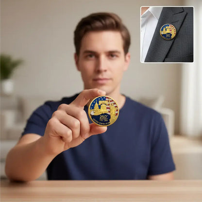 USA 250th Anniversary Coin Medal - American Independence Commemorative Coin 1776–2026 | USA Semiquincentennial Medal Coin | 250th Anniversary American Collectible-8ZP