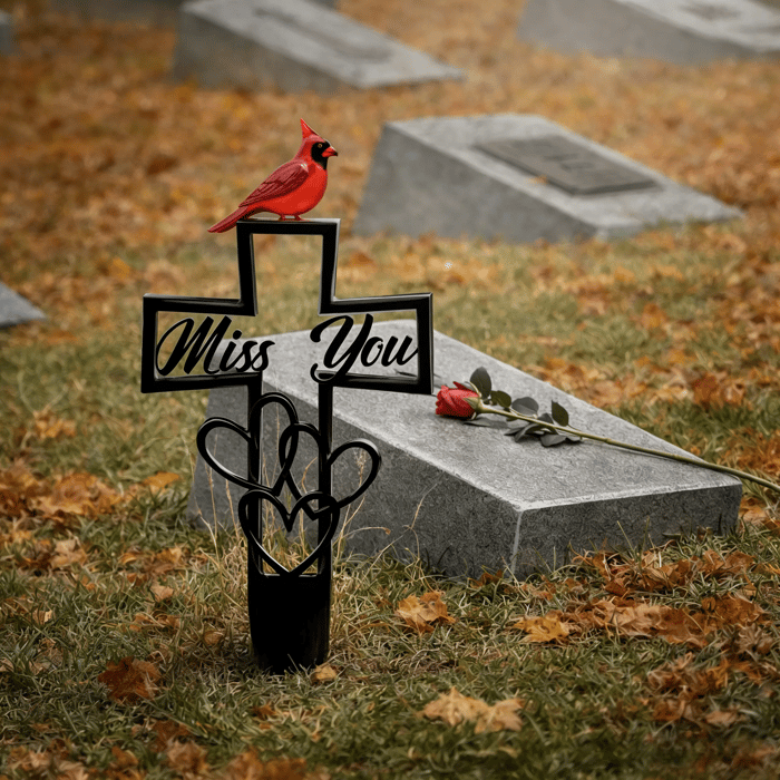 🐦LAST DAY 49% OFF -💖Metal Cemetery Memorial Plaque for Remembrance✝️-HS