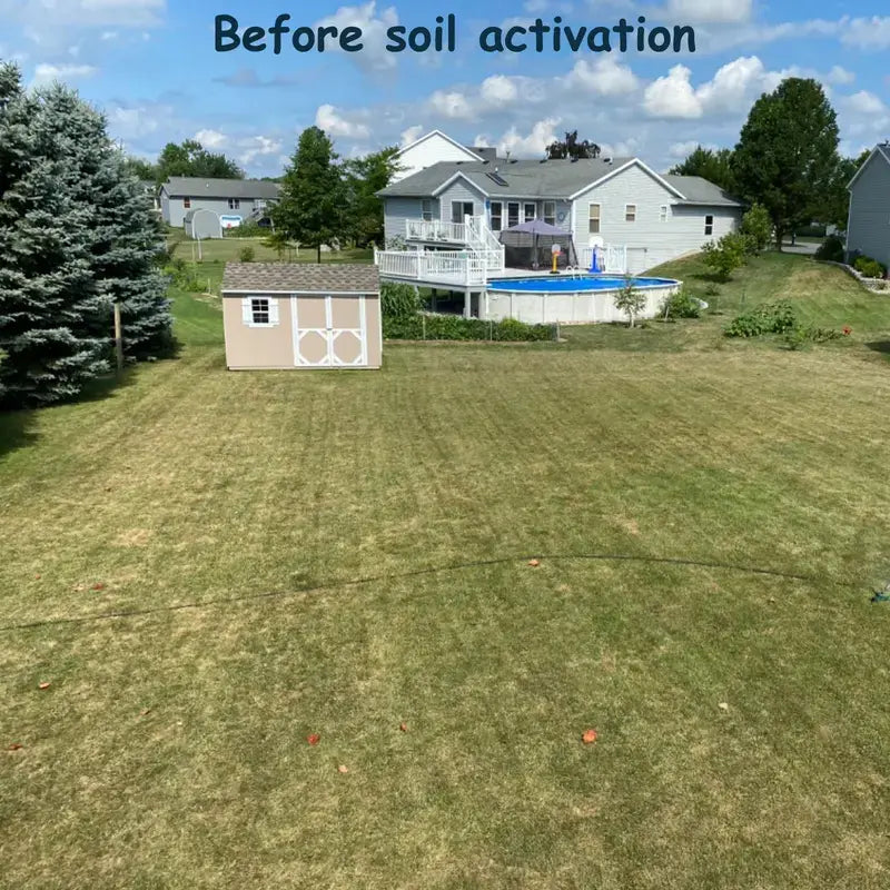 Viresta Soil Rejuvenator, Concentrated Humic Acid Formula for Lawns and Horticultural Plants, Produces 266 Gallons of Fertilizer Lawn and Horticultural Soil Conditioner—Plant Nutrient, Concentrated Humic Acid-8WX