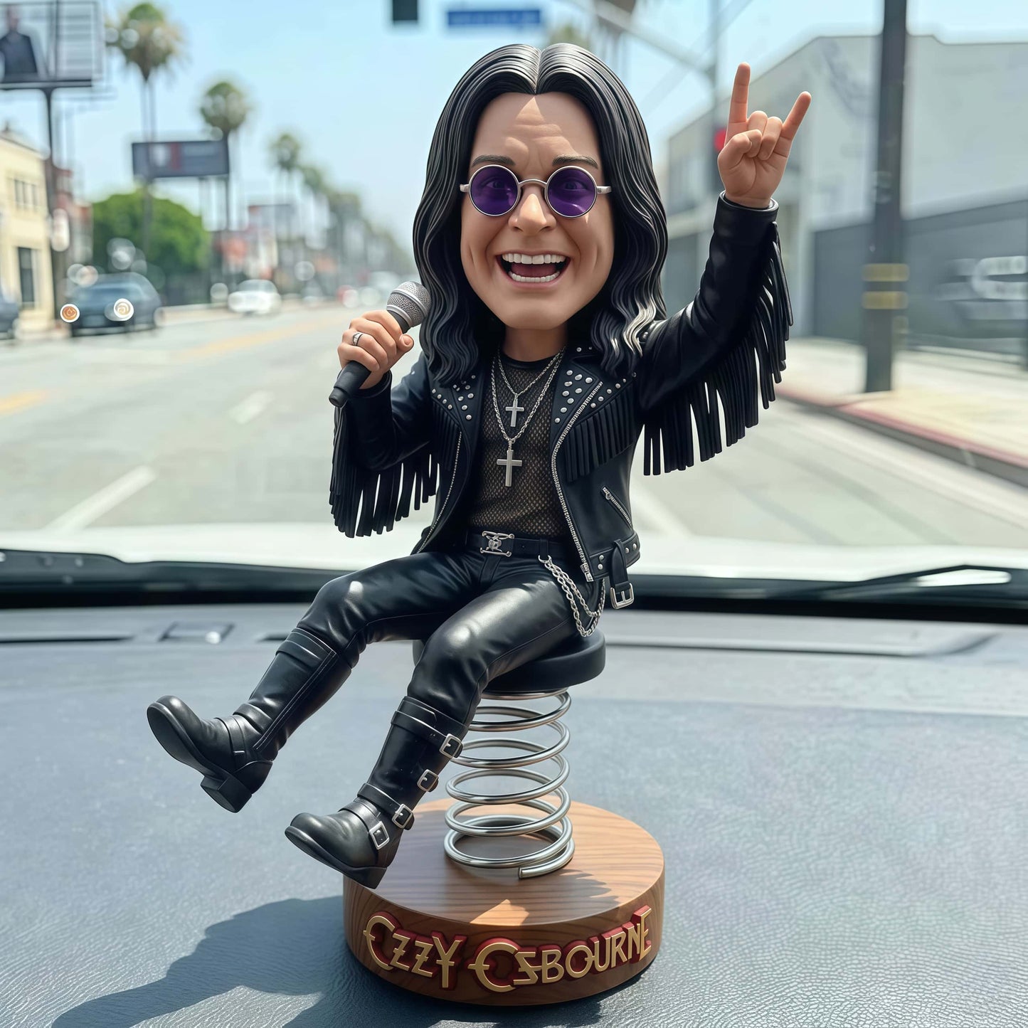 Figurine à tête branlante d'Ozzy Osbourne 