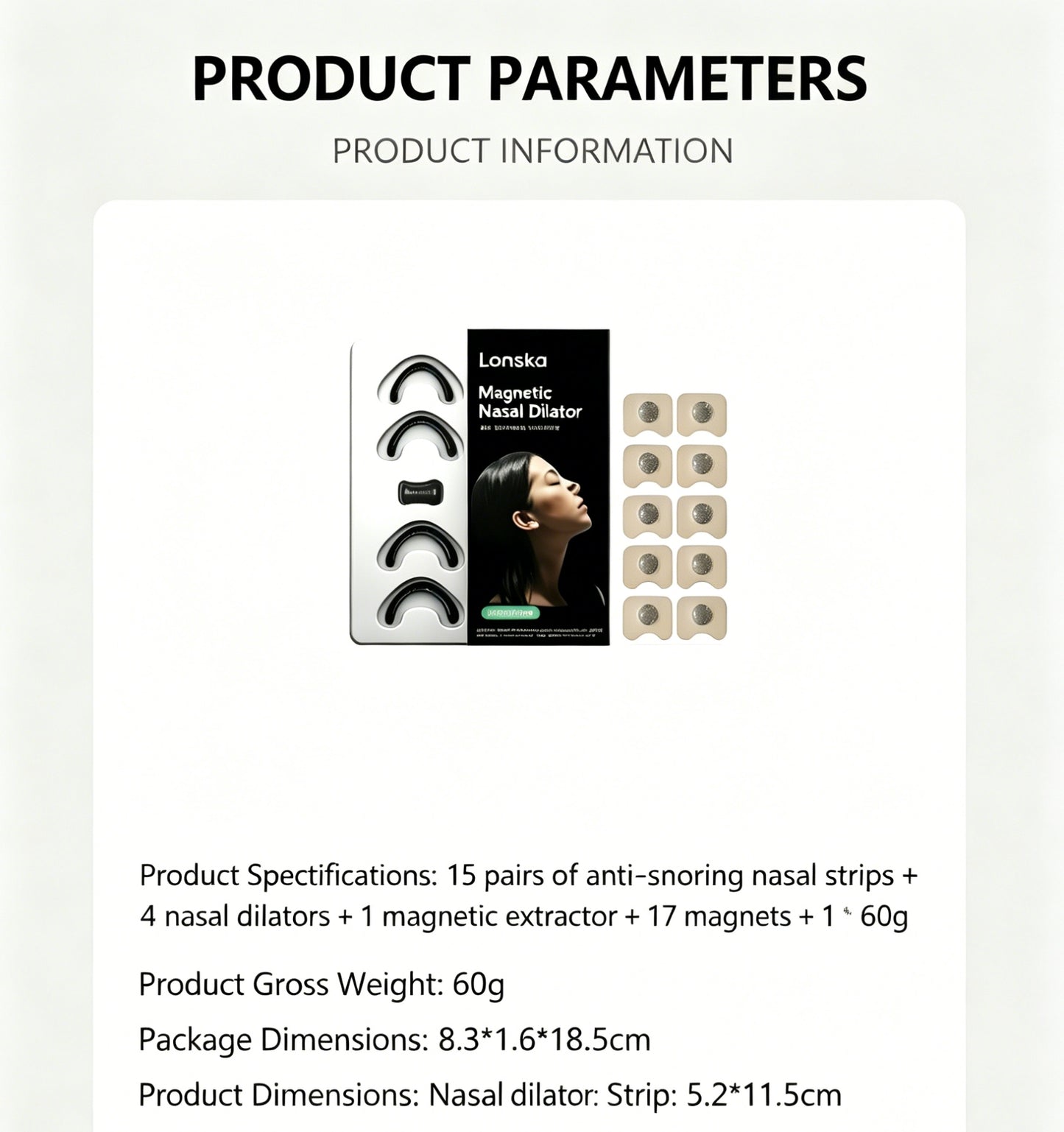 🌬️Intake Breathing Starter Kit,Our research-backed magnetic nasal dilator widens nasal passages, reduces mouth breathing, and improves your breath.Breathe better with Intake! -LIN
