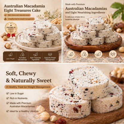 Australian-style soft and chewy nut pastry, made with eight kinds of nuts to create the eight-treasure pastry-ZP