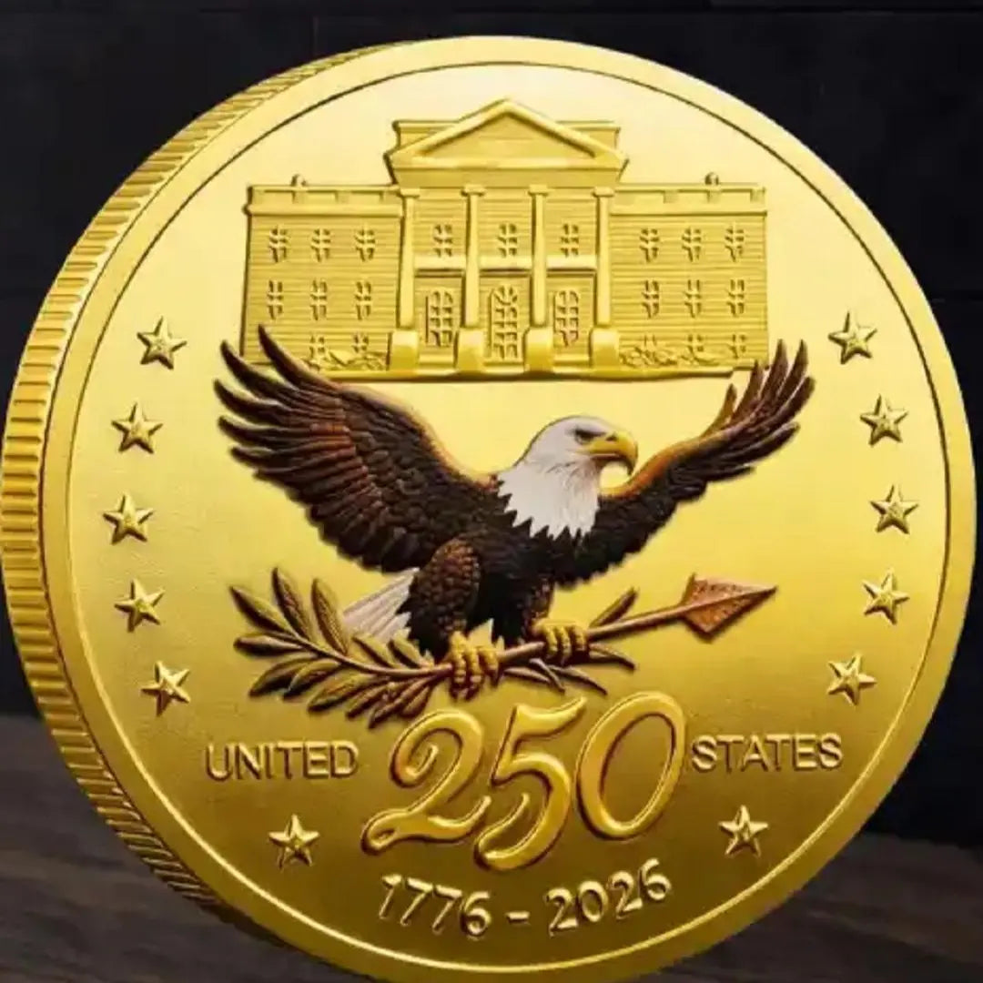 USA 250th Anniversary Coin Medal - American Independence Commemorative Coin 1776–2026 | USA Semiquincentennial Medal Coin | 250th Anniversary American Collectible-8ZP
