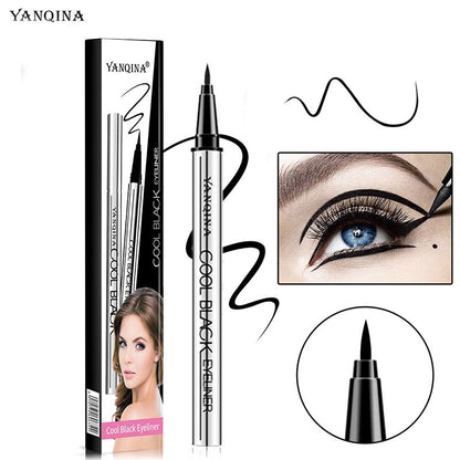 【YANQINA】Long-lasting eyeliner -lightweight, waterproof,vegan,cruelty-free,24-hour smooth application,ultra- creamy and silky smooth texture.-HS