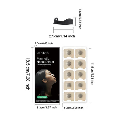 🌬️Intake Breathing Starter Kit,Our research-backed magnetic nasal dilator widens nasal passages, reduces mouth breathing, and improves your breath.Breathe better with Intake! -LIN