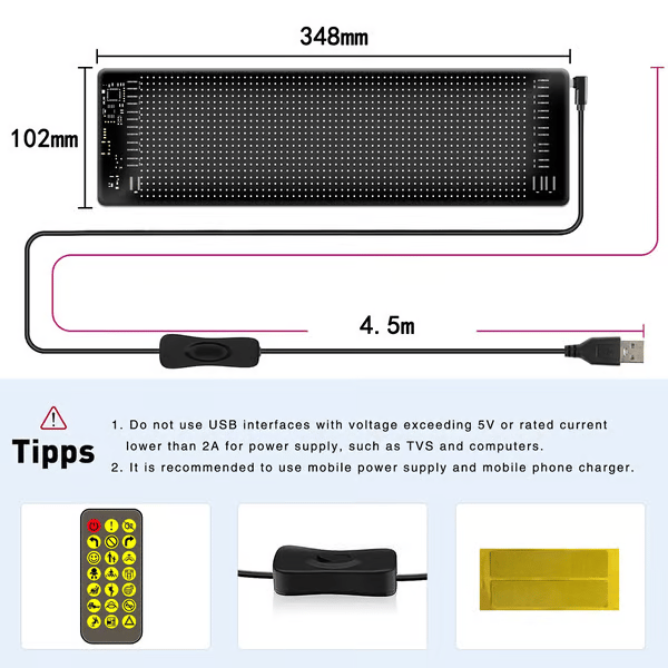 ✨Affichage numérique LED flexible 