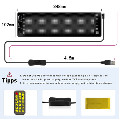 ✨Affichage numérique LED flexible 