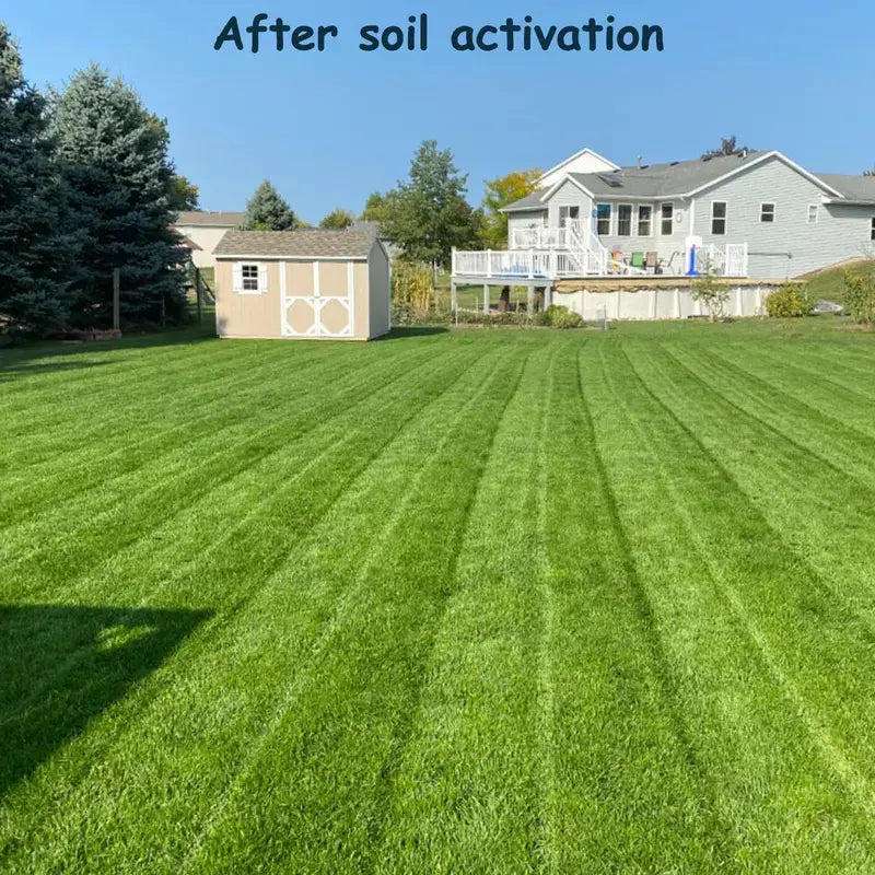 Viresta Soil Rejuvenator, Concentrated Humic Acid Formula for Lawns and Horticultural Plants, Produces 266 Gallons of Fertilizer Lawn and Horticultural Soil Conditioner—Plant Nutrient, Concentrated Humic Acid-8WX