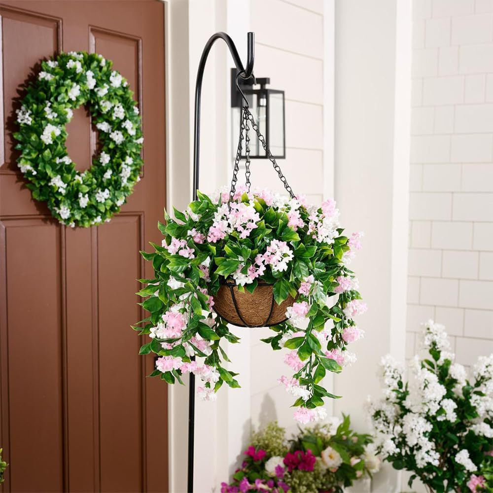 Improvements 15" Faux Crepe Myrtle Hanging Baskets-ZQ